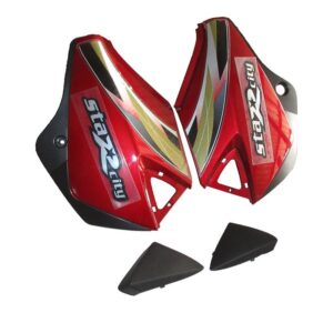 Side Panel / Side Cowl Set Fit For Tvs Starcity New Model Flame Red