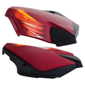 Side Panel / Side Cowl Set Fit For Tvs Starcvti 110 Cc New Model Flame Red