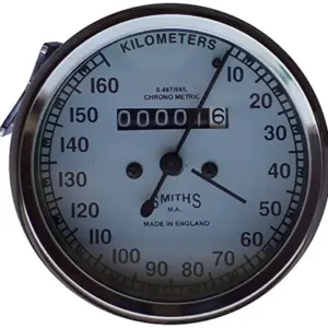 Smith Speedometer For Royal Enfield Motorcycle (white) Miles Per Hour