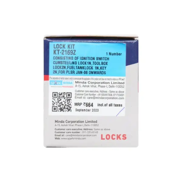 Spark Minda Lock Kit Set Of 4 For Pulsar 150 - Image 3
