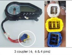Speedometer For Pulsar 150| 180cc | 220 With 3 Pin Coupler Red Yellow White | Spark Minda