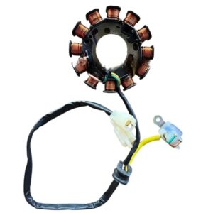 Stator Coil Plate Assembly For Suzuki Hayate Ep 110 | (12 Pole) 2+1 Pin Black Socket