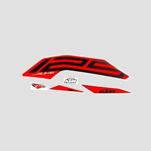 Stckr Set Duke 125 T3 (2023) Blk/orng