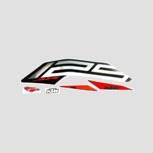 Stckr Set Duke 125 T3 (2023) Slvr/blk