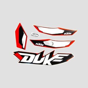Stckr Set Duke 200 T1 Blk/orng