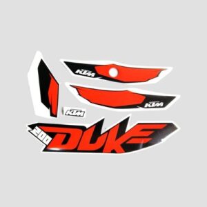 Stckr Set Duke 200 T1 Whi/orng