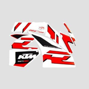 Stckr Set Rc125 T2 (2020) Orng Tank (nar1118)