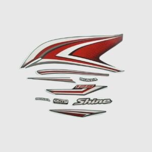 Stckr Set Shine 125 E20 Blk/red