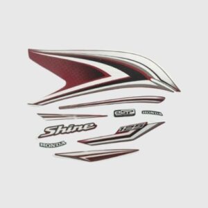 Stckr Set Shine 125 E20 Red Tank