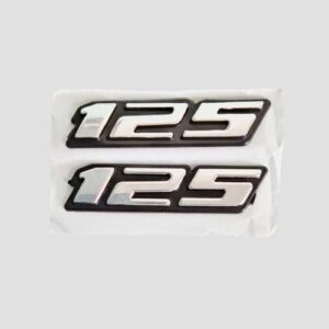 Stckr Tail Panel Letter 125 [chrome] Pulsar