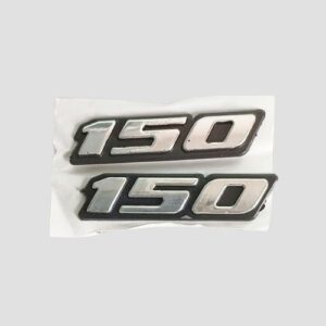 Stckr Tail Panel Letter 150 [chrome] Pulsar