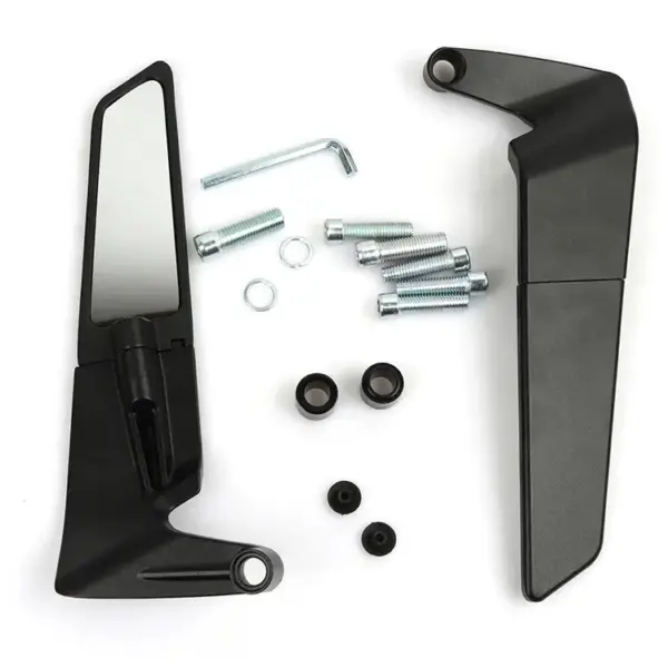 Stealth Mirror 2.0 Yoke Fitting Universal Convex Rearview Mirror Side Mirrors -
