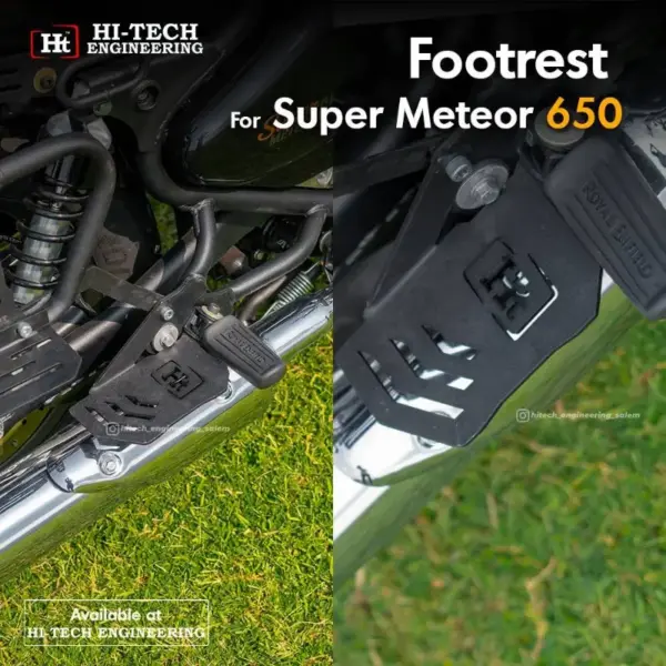 Super Meteor 650 Footrest- Ftr 734 Ht Exhaust Set Of -2