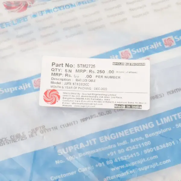 Suprajit Seat Lock Cable For Jupiter, Ntorq 125 - Image 3