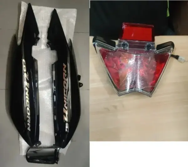 Tail Panel And Tail Light Assembly For Honda Unicorn Bike