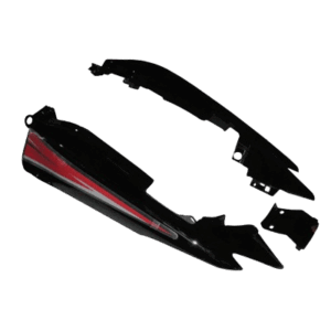 Tail Panels Set Black Colour Sporty Red(red Stk) Sai Passion X Pro - Genuine