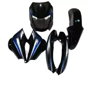 Black & Blue Full Body Kit For Bajaj Ct 100 U31