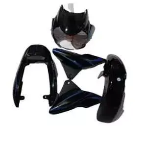 Black & Blue Full Body Kit For Bajaj Discover 150cc U17