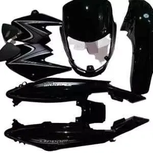 Black & Grey Full Body Kit For Honda Dream Yuga U41