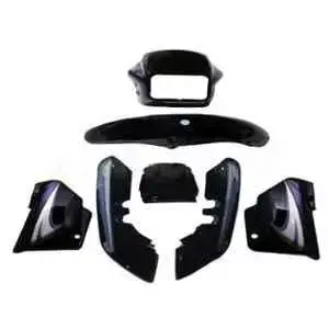 Black & Purple Sticker Full Body Kit For Hero Splendor Plus Ui03