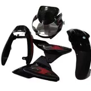 Black & Red Full Body Kit For Bajaj Discover 135cc U25