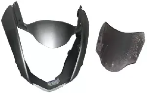 Headlight Visor For Cbz Extreme Grey Uf178b