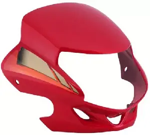 Headlight Visor For Cd Deluxe & Motocorp Hf Deluxe Red Uf119b