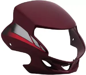 Headlight Visor For Cd Deluxe & Motocorp Hf Deluxe Red Uf119c