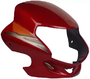 Headlight Visor For Cd Deluxe Red & Orange Uf118b