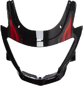 Headlight Visor For Glamour Black & Red Uf163