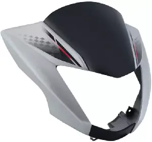 Headlight Visor For Glamour Grey & Black Uf166d