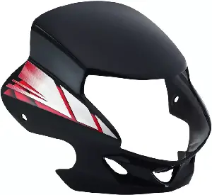 Visor For Hf Deluxe 2018 Black Red