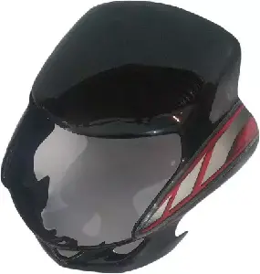 Visor For Hf Deluxe 2019 Black Red