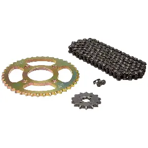 Uno Minda Ch-1008 Chain Sprocket Kit R428 Size-120l/14t/42t(4h)  for Bajaj Discover 135 Sport Disc Brake