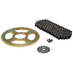 Uno Minda Ch-1024 Chain Sprocket Kit R428 Size-112l/13t/44t(4h) For Bajaj Champion, Boxer