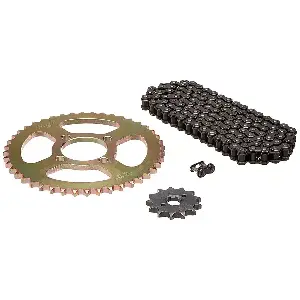 Uno Minda Ch-1025 Chain Sprocket Kit R428 Size-116l/13t/44t(4h) For Bajaj Caliber Old