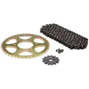 Uno Minda Ch-1026 Chain Sprocket Kit R428 Size-116l/13t/43t(6h)  for Bajaj Caliber 115
