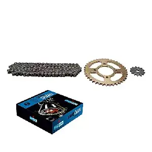 Uno Minda Ch-2005 Quadra Rivet Chain, Alloy Steel Hardened Sprockets & Sprocket Kit R428 Size-108l / 13t / 40t(4h) For Tvs Star City Alloy Wheel Sports