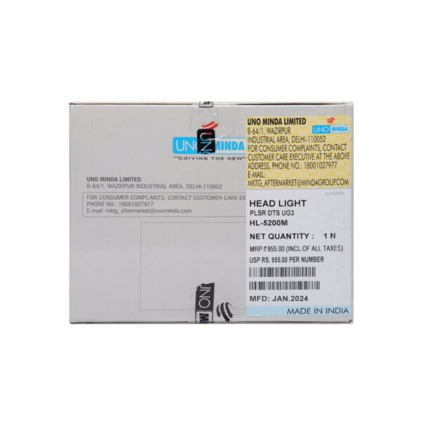 Uno Minda Head Light Assembly For Pulsar Dts Ug3 - Image 3