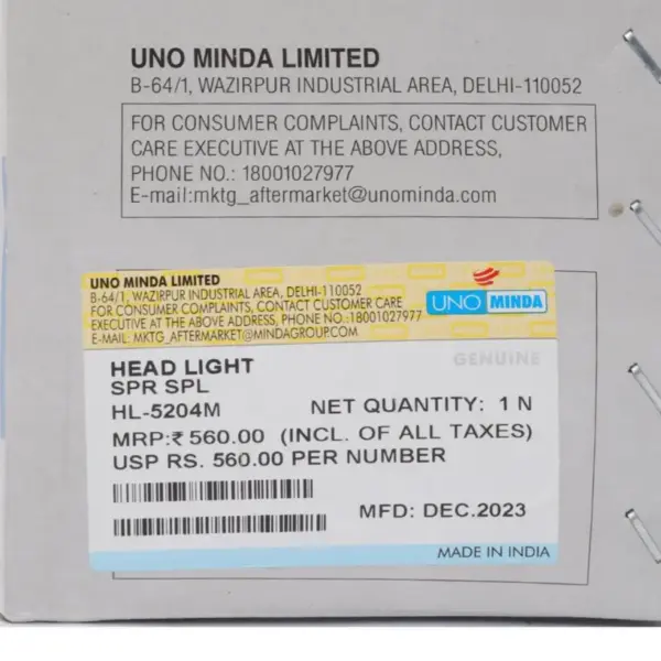 Uno Minda Head Light Assembly For Super Splendor - Image 3