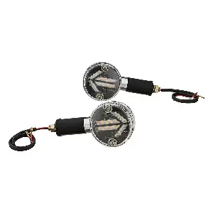 Uno Minda Il-7017led Amber Lens Blinker Lamp Assembly Lh/rh For Royal Enfield Bullet (set Of 2 Pcs)