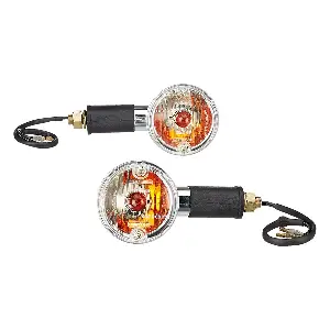 Uno Minda Il-7017un Natural Lens Blinker Lamp Assembly Lh/rh For Bullet Thunderbird (set Of 2 Pcs)