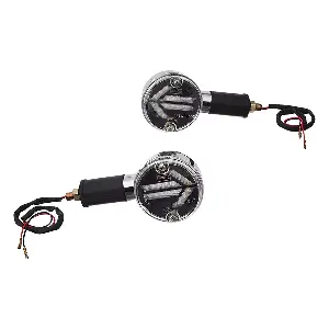 Uno Minda Il-7018led Blue And White Blinker Lamp Assembly Lh/rh For Royal Enfield Bullet (set Of 2 Pcs)