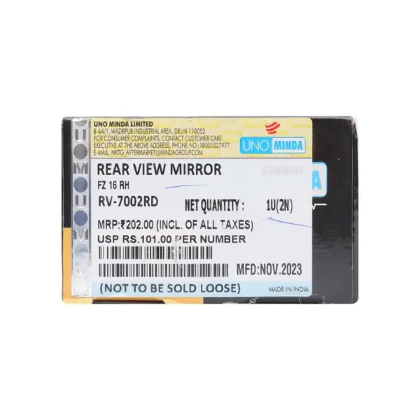 Uno Minda Mirror (right) For Fz 16 - Image 3