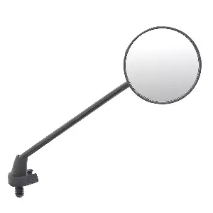 Uno Minda Rv-1000 Rear View Mirror Shatterproof Glass For Bajaj Chetak (black)