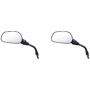 Uno Minda Rv-1002ld  shatterproof Rear View Mirror  for Bajaj Pulsar Dtsi-pack Of 2 Pcs