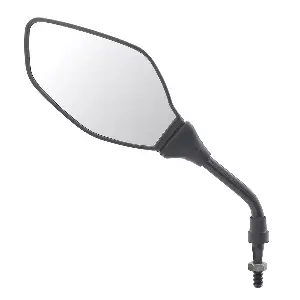 Uno Minda Rv-1007l Rear View Mirror Shatterproof Glass For Bajaj Discover 125,150 (black)