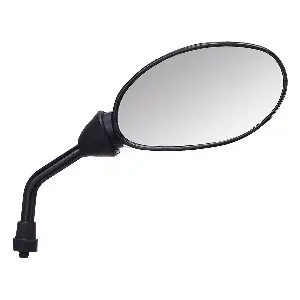 Uno Minda Rv-2007r Rear View Mirror Shatterproof Glass For Tvs Star Sport (chrome And Black)