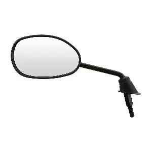 Uno Minda Rv-2010lh Rear View Mirror Shatterproof Glass For Tvs Jupiter,wego (black)