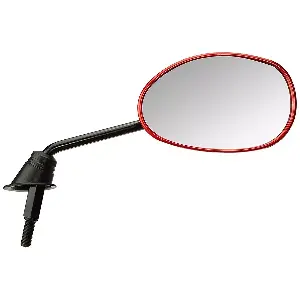 Uno Minda Rv-2010r-red Shatterproof Rear View Mirror Red For Tvs Jupiter,wego